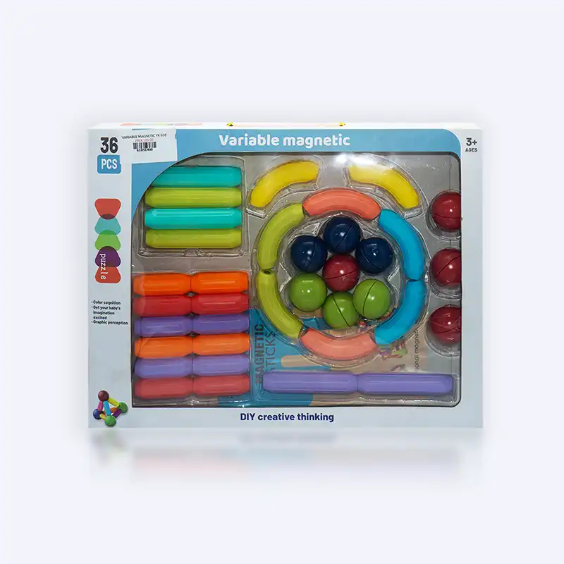 Variable Magnetic 36 Pièces – Jeu de Construction Magnétique Éducatif