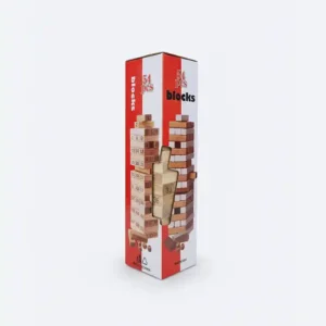 Jeu GENGA en Bois 54 Pièces Tour d’Équilibre Numérotée