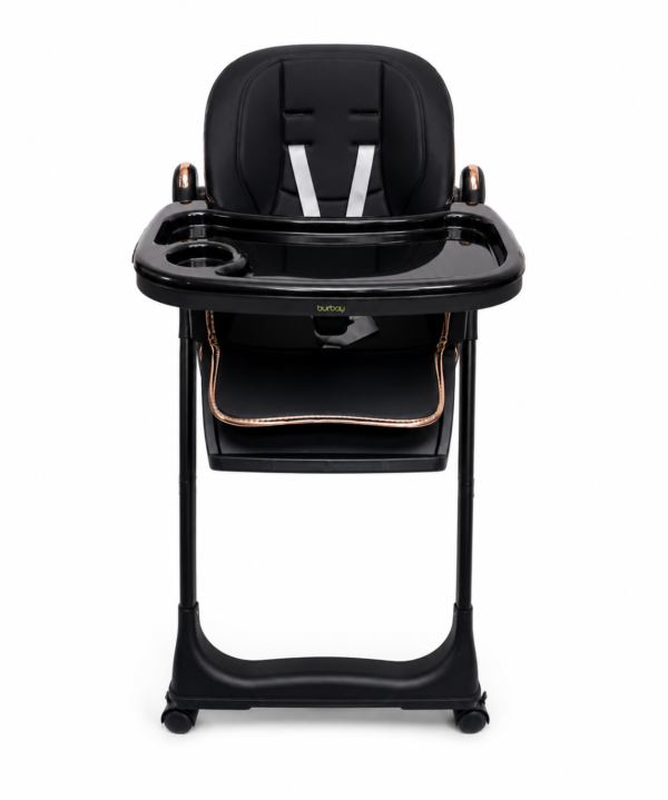 Chaise Haute Burbay AG554 Pliable et Réglable – Avec Plateau Amovible et Harnais de Sécurité