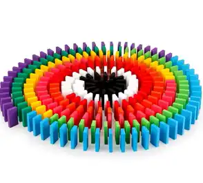 Domino Color Authority 200 Pièces – Jeu de Construction et Réaction en Chaîne