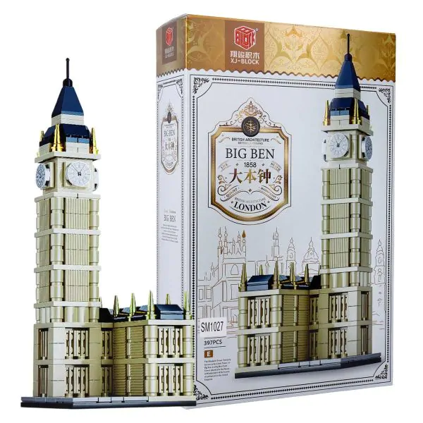 Blocs de Construction Big Ben Londres 397 Pièces – Maquette Éducative pour Enfants