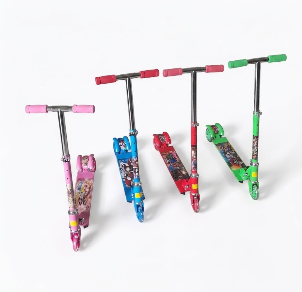 Trottinette Enfant avec Roues Lumineuses – Trottinette Métal Multicolore