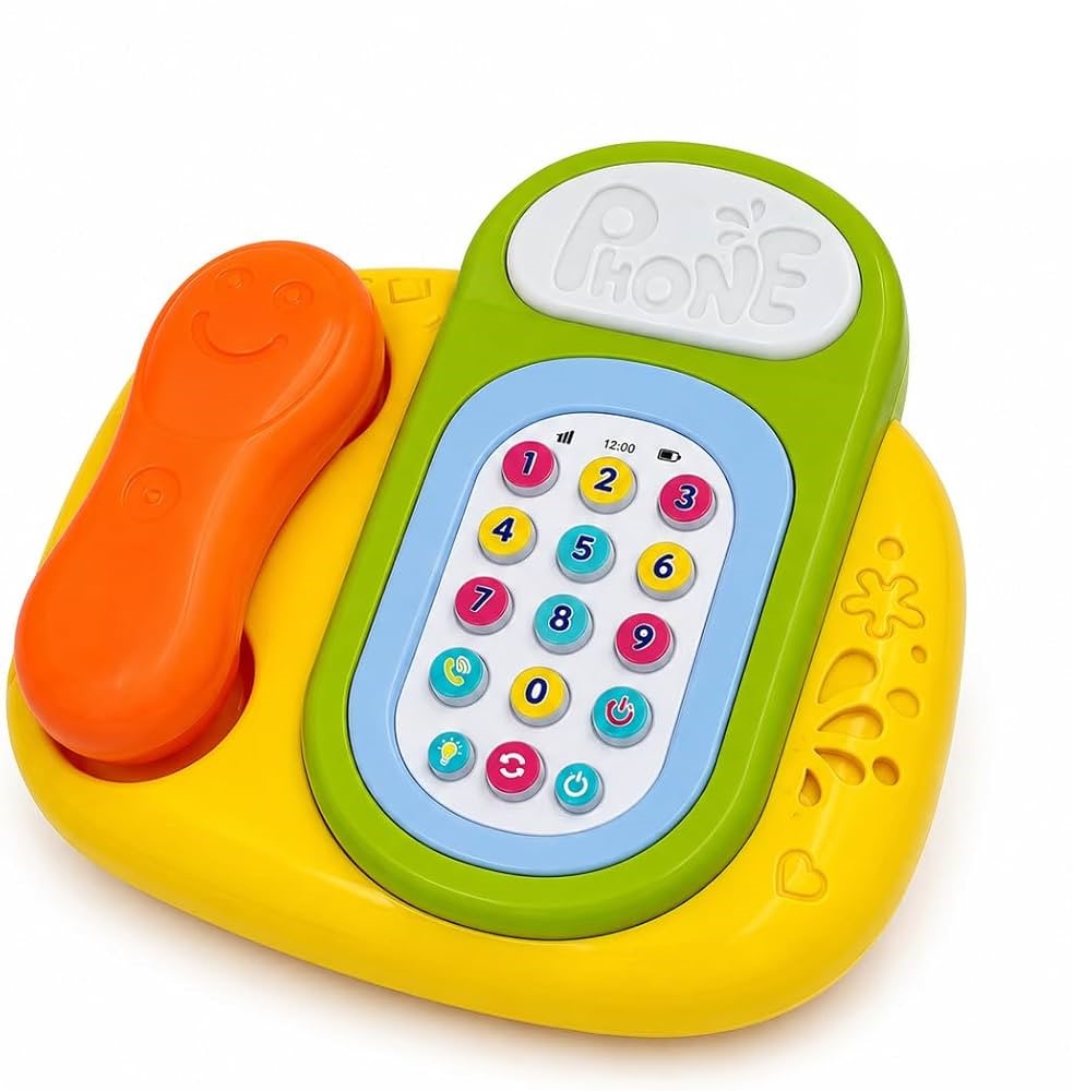 Téléphone Musical Yali Toys – Jouet Éducatif avec Lumières et Sons