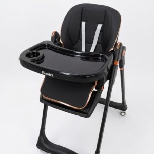 Chaise Haute Vennici 8122 Réglable et Pliable – Double Plateau et Harnais 5 Points