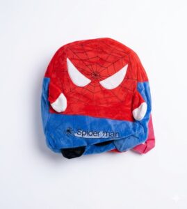 Sac à Dos Peluche Spider-Man pour Enfant – Rouge et Bleu avec Bretelles Réglables
