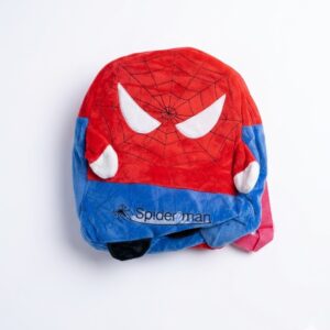 Sac à Dos Peluche Spider-Man pour Enfant – Rouge et Bleu avec Bretelles Réglables