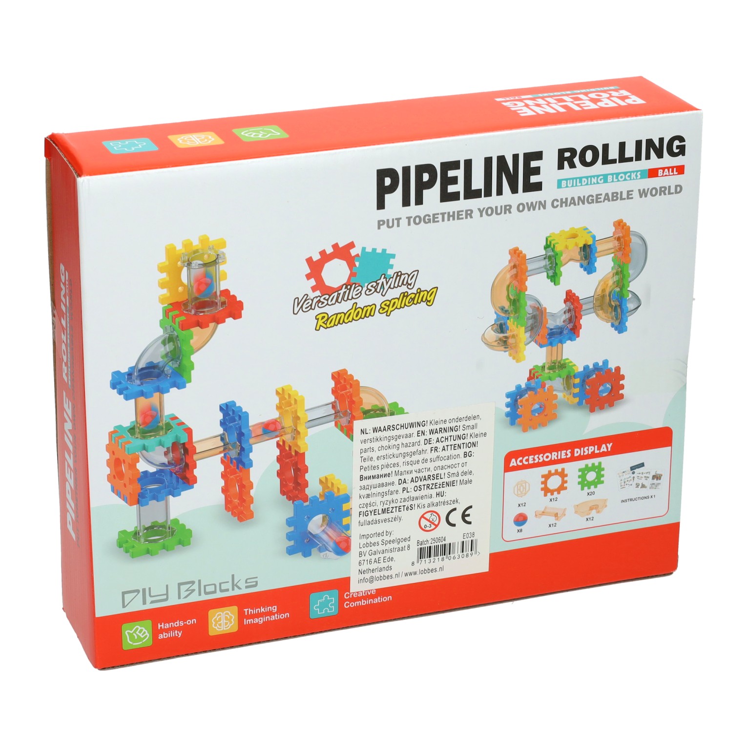 Pipeline Rolling Building Blocks Ball 53 Pièces – Circuit à Billes Éducatif STEM