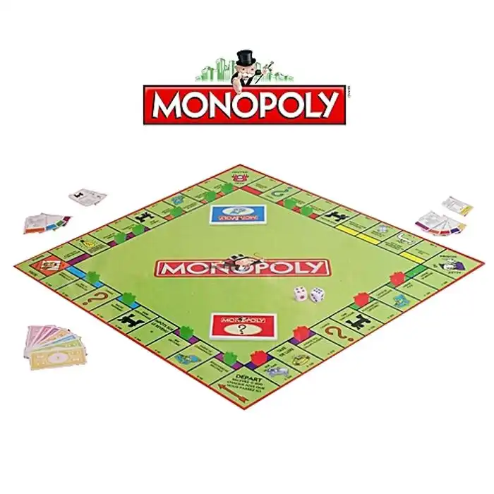 Monopoly Classique - Jeu de Société Immobilier 2 à 8 Joueurs