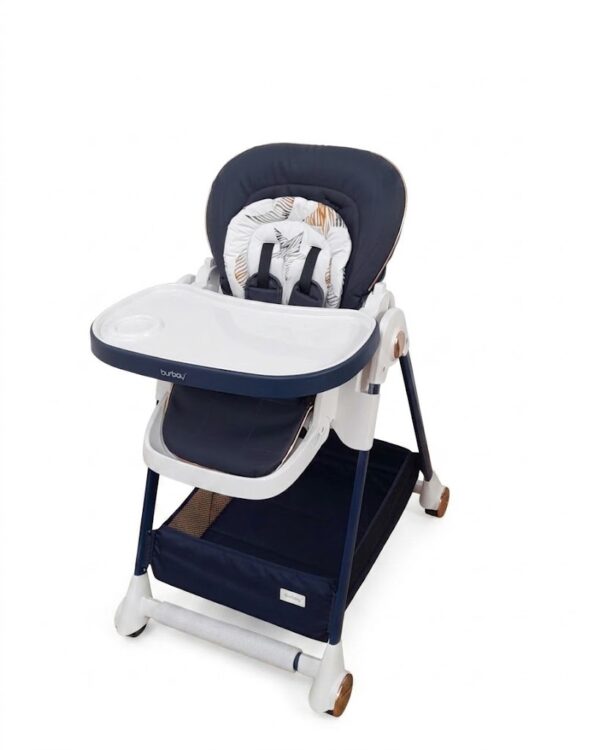 Chaise Haute Burbay AC828 Réglable avec Double Plateau – Confort et Praticité pour Bébé