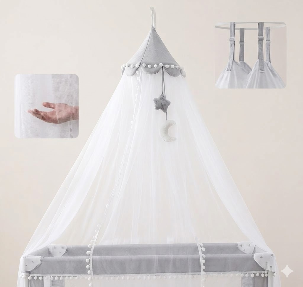 Moustiquaire de Lit Bébé Cool Baby Luxury Palace – Réglable en Hauteur