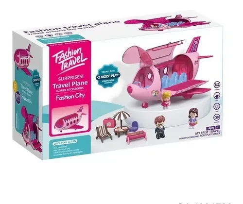 Avion Fashion Travel KD Transformable avec Figurines et Accessoires