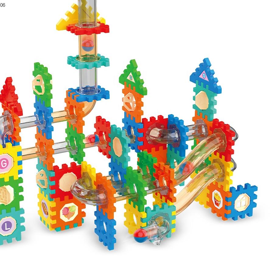 Pipeline Rolling Building Blocks Ball 53 Pièces – Circuit à Billes Éducatif STEM