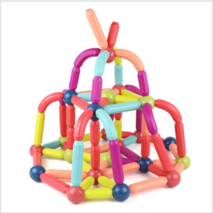Jeu de Construction Magnétique 42 Pièces Éducatif pour Enfants