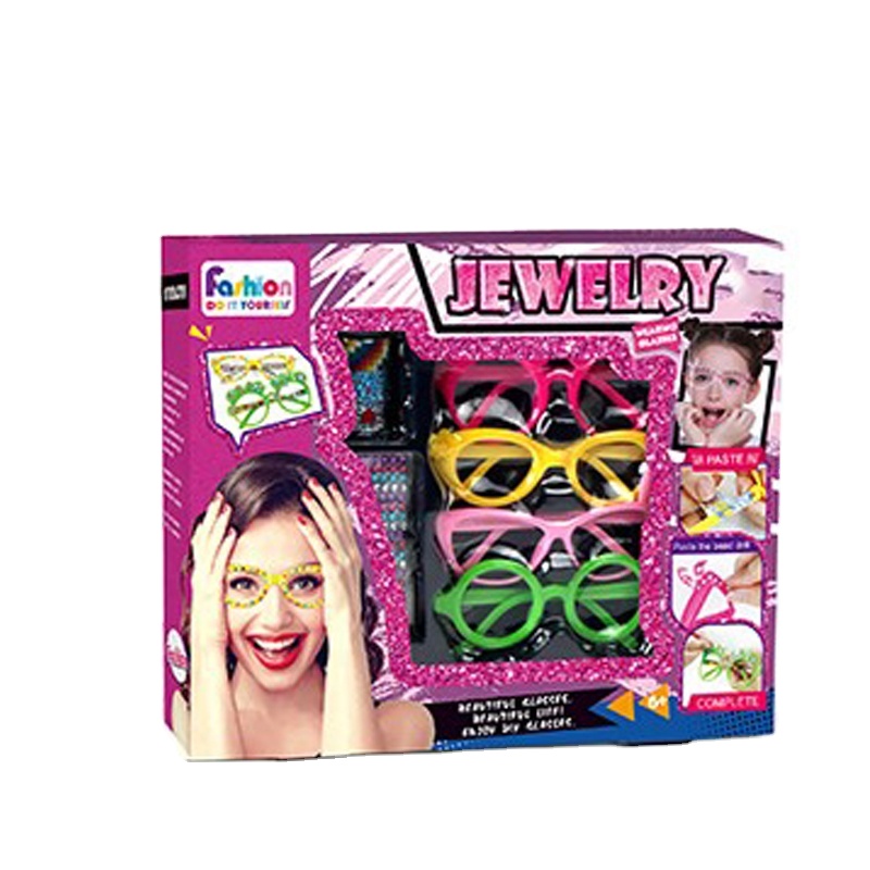 Kit DIY Lunettes à Décorer pour Enfants – Ensemble Créatif de Bijoux et Accessoires