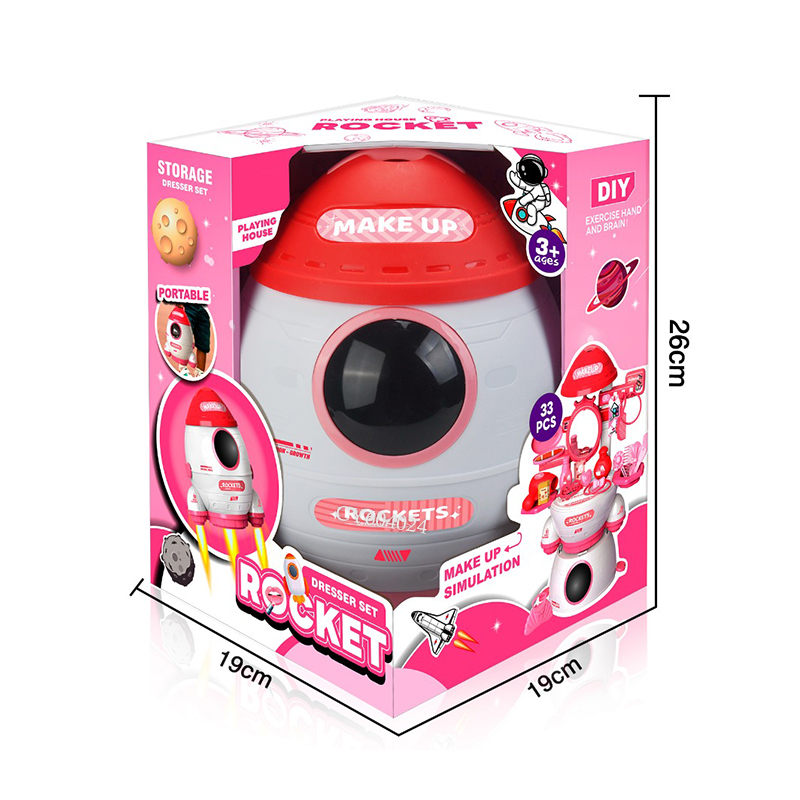 Coffret Maquillage Enfant Rocket 33 Pièces – Jeu de Simulation Beauté