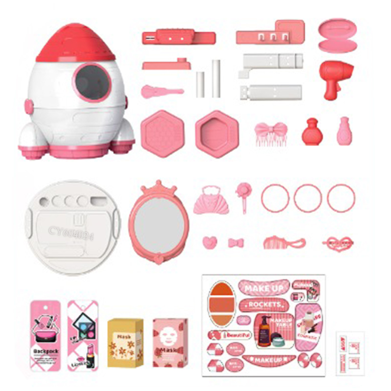 Coffret Maquillage Enfant Rocket 33 Pièces – Jeu de Simulation Beauté