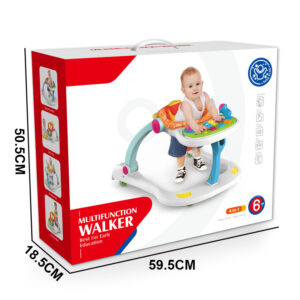 Trotteur Multifonction Huanger 4 en 1 – Trotteur Évolutif Bébé Centre d’Activités