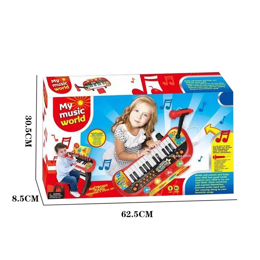 Clavier Électronique Enfant My Music World avec Tabouret et Microphone