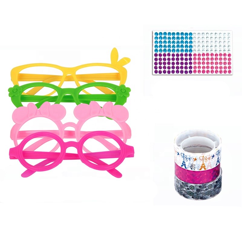 Kit DIY Lunettes à Décorer pour Enfants – Ensemble Créatif de Bijoux et Accessoires