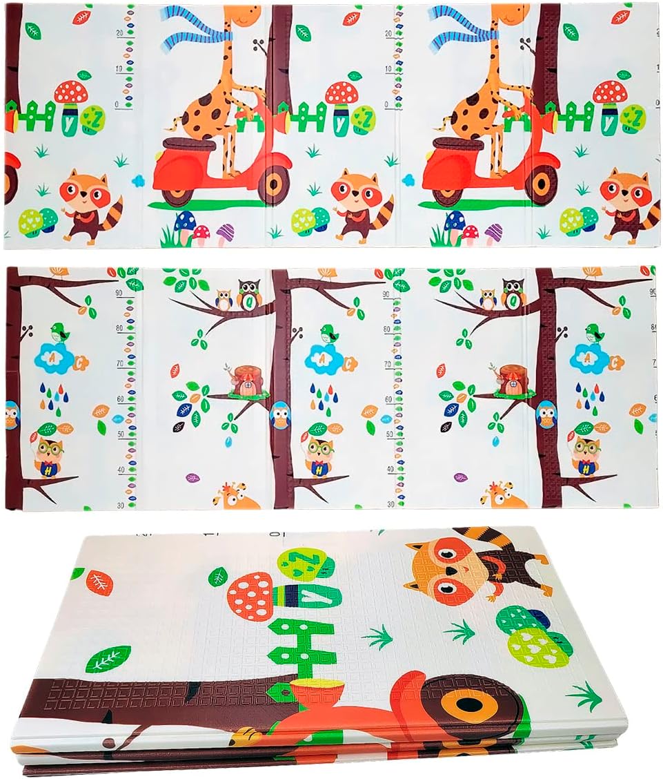Tapis de Jeu Pliable pour Bébé 2 x 1,50 m – Mousse Réversible et Imperméable