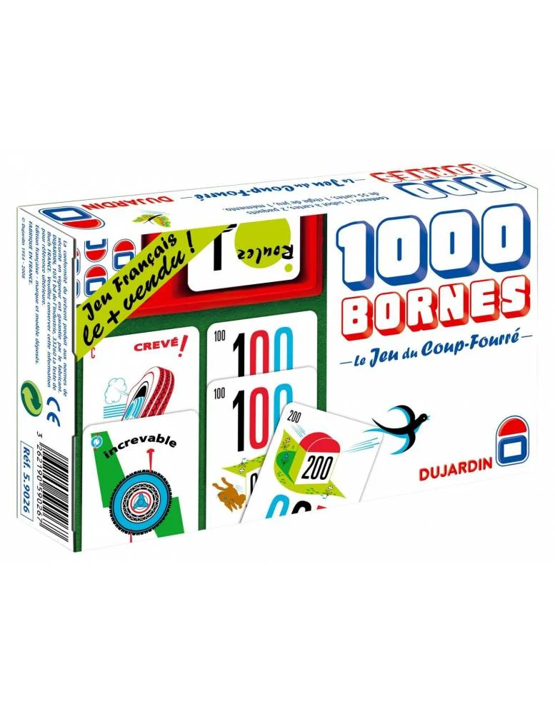 1000 Bornes Dujardin – Jeu de Cartes de Société Classique