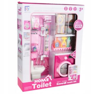Coffret Salle de Bain Miniature avec Lumières et Sons – Jeu de Rôle Enfant