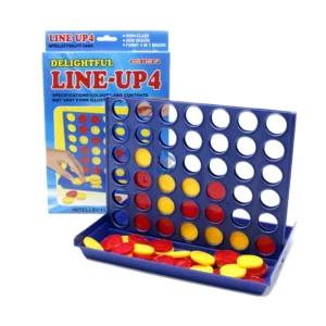 Line Up 4 – Jeu de Stratégie avec Grille Bleue et Disques Rouge & Jaune
