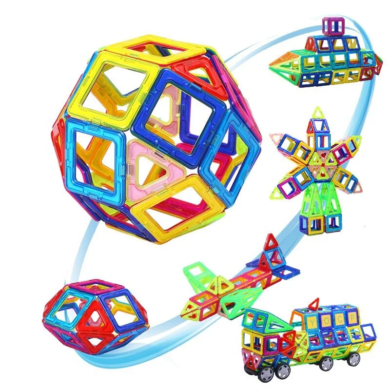 Mag-Building Carnival Set 36 Pièces – Jeu de Construction Magnétique 3D
