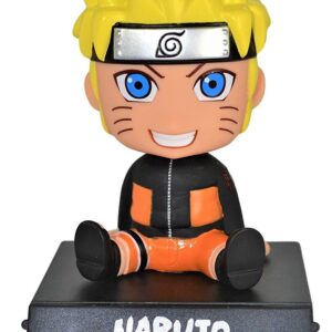 Figurine Naruto Bobblehead Uzumaki – Décoration Voiture et Bureau avec Support Téléphone