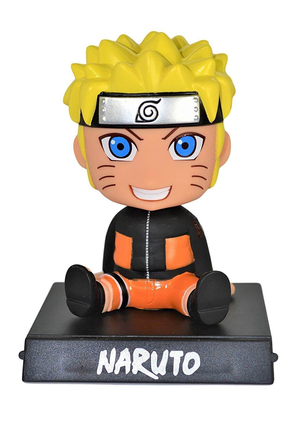 Figurine Naruto Bobblehead Uzumaki – Décoration Voiture et Bureau avec Support Téléphone