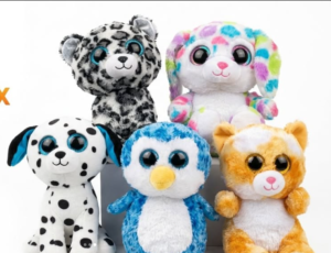 Peluche Ty Beanie Boos – Animaux aux Grands Yeux Brillants