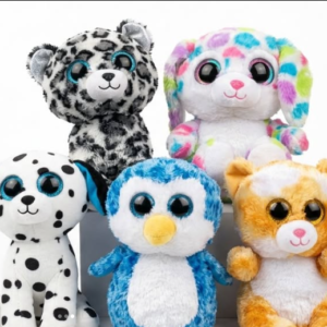 Peluche Ty Beanie Boos – Animaux aux Grands Yeux Brillants