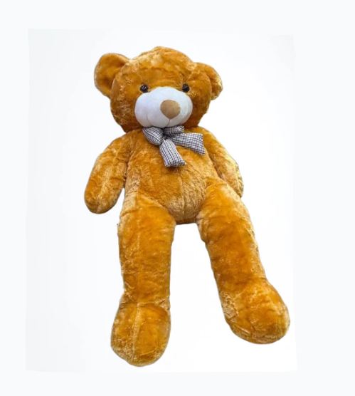 Ours en Peluche Géant 120 cm Marron – Grand Teddy Bear avec Nœud Papillon
