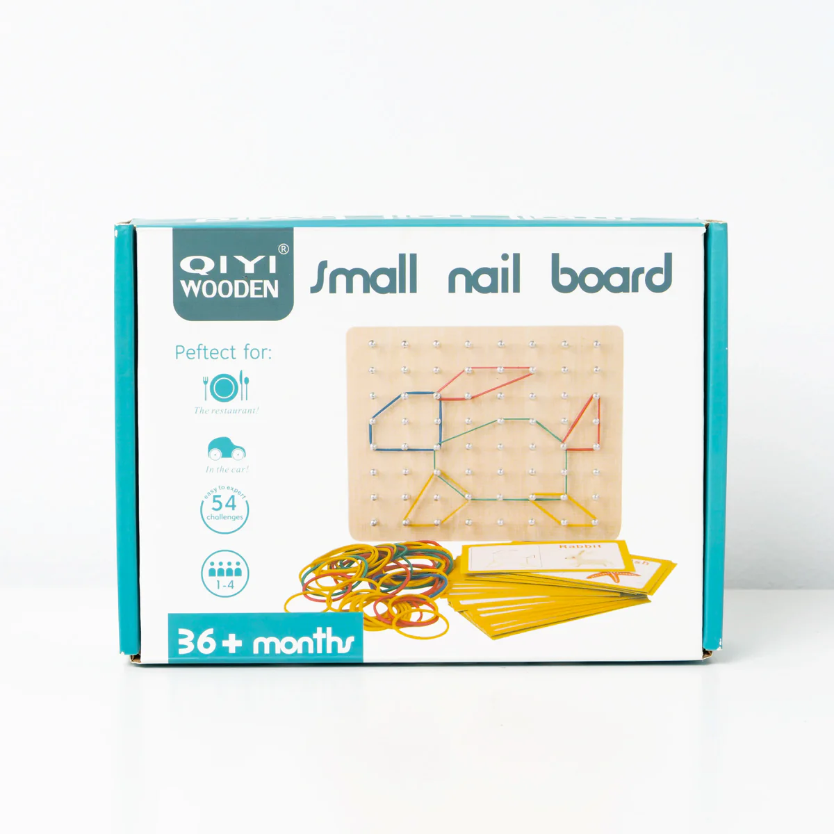 Tableau à Clous en Bois QiYi Jeu Éducatif Créatif pour Enfants