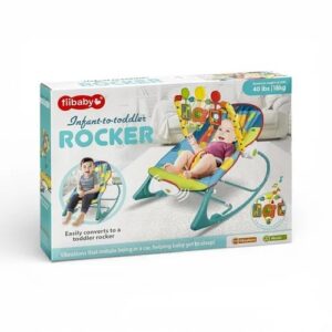 Transat Évolutif Tiibaby Bleu avec Arche de Jouets et Motifs Animaux