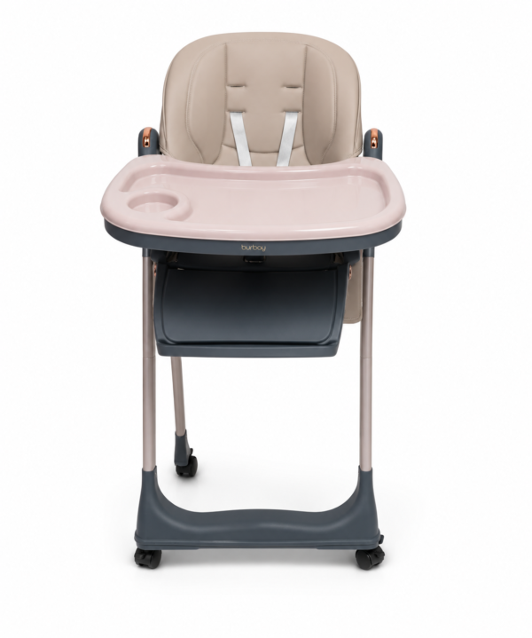 Chaise Haute Burbay AG554 Pliable et Réglable – Avec Plateau Amovible et Harnais de Sécurité