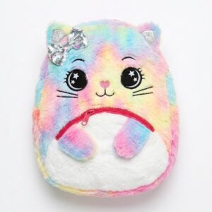 Sac à Dos Peluche Chat Kawaii pour Enfant – Doux, Coloré et Confortable