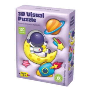 Casse-tête 3D Espace Playful Mario 120 Pièces – Astronautes, Planètes et Fusées