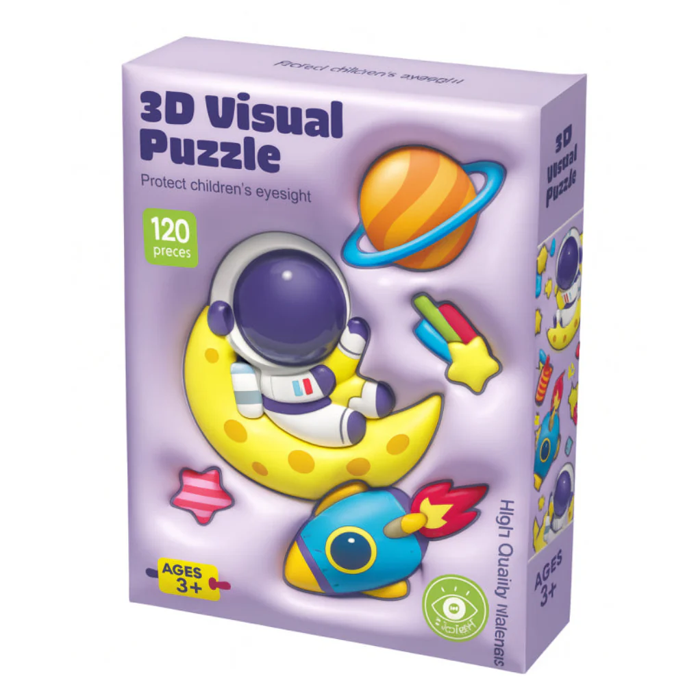 Casse-tête 3D Espace Playful Mario 120 Pièces – Astronautes, Planètes et Fusées