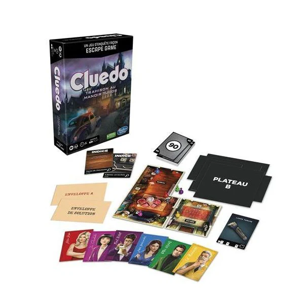 Cluedo : Trahison au Manoir Tudor Hasbro Gaming – Jeu d’Enquête Escape Game