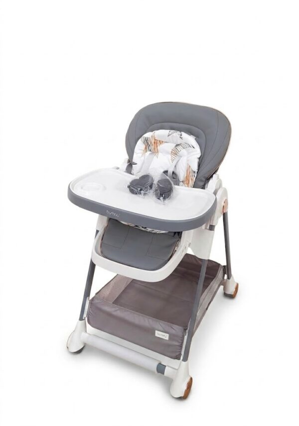 Chaise Haute Burbay AC828 Réglable avec Double Plateau – Confort et Praticité pour Bébé