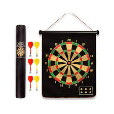 Jeu de Fléchettes Magnétiques Enroulable – Cible Double Face avec Fléchettes Sécurisées