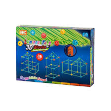 Luminous Tube 3D Blocks 68 Pièces – Kit de Construction Phosphorescent