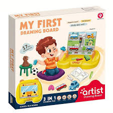 My First Drawing Board 3 en 1 – Tableau Éducatif Magnétique pour Enfants
