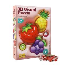 Puzzle Visuel 3D PlayfulMario Fruits 120 Pièces – Jeu Éducatif pour Enfants