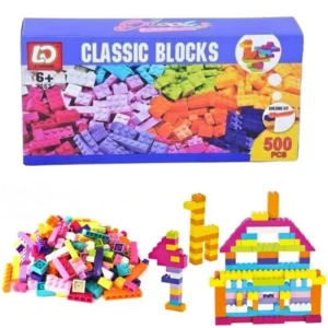 Classic Blocks 500 Pièces – Blocs de Construction Créatifs pour Enfants