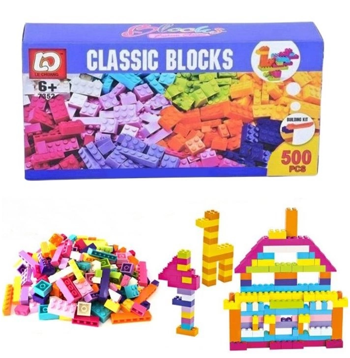 Classic Blocks 500 Pièces – Blocs de Construction Créatifs pour Enfants