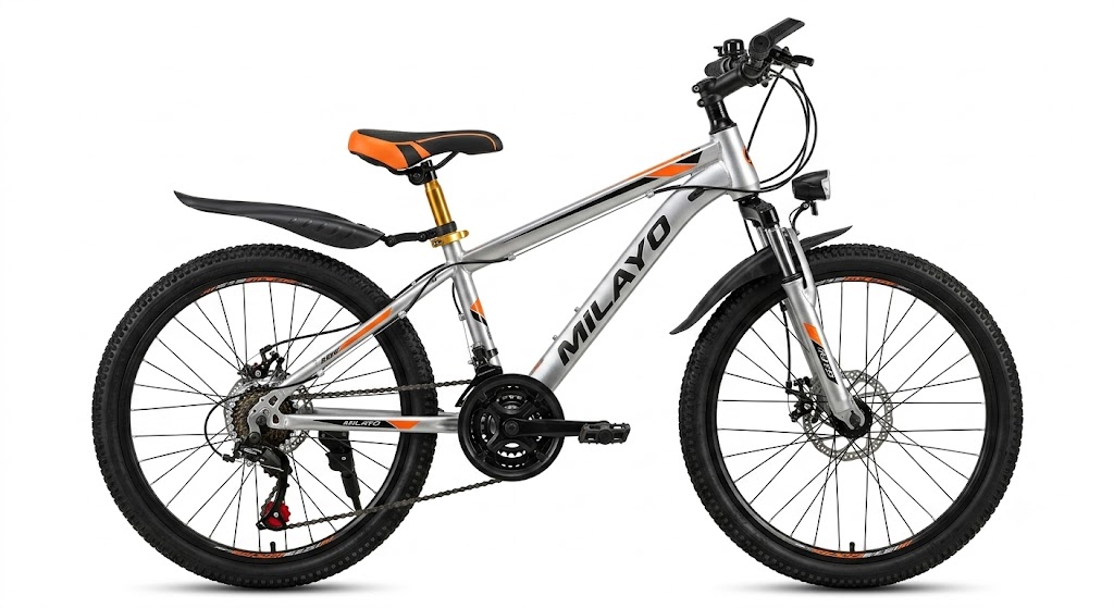 Vélo Milayo 20 Pouces Argent – Avec Freins à Disque et Garde-Boue | KQ-47