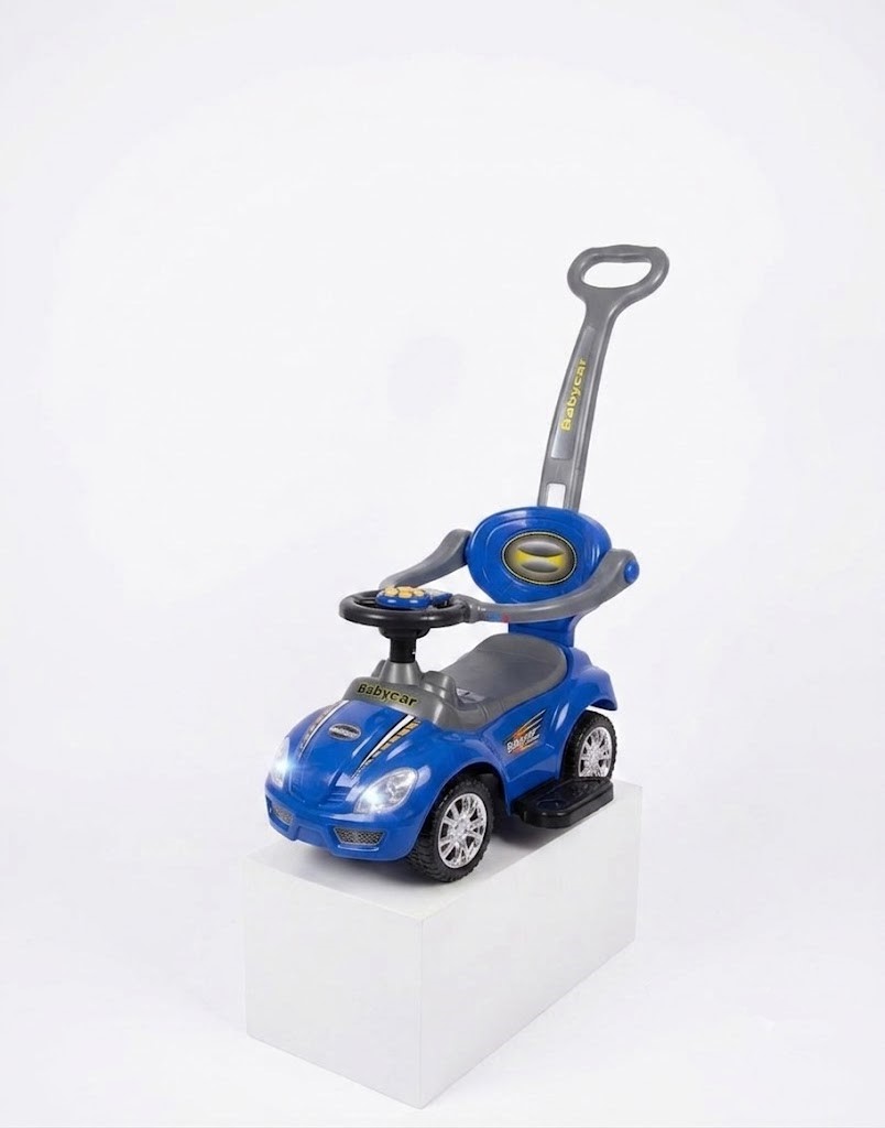 Porteur Bébé 3-en-1 avec Canne Parentale et Barrière de Sécurité – Baby Car