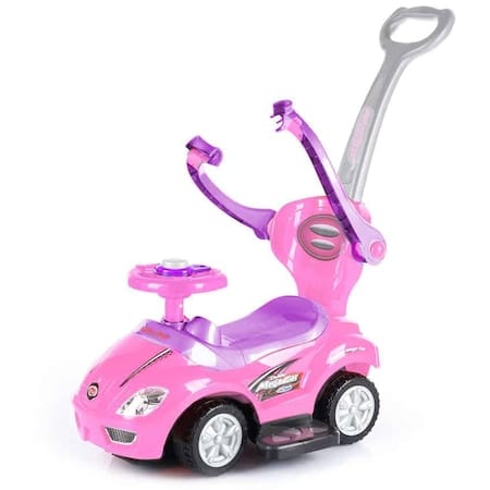 Porteur Bébé 3-en-1 avec Canne Parentale et Barrière de Sécurité – Baby Car